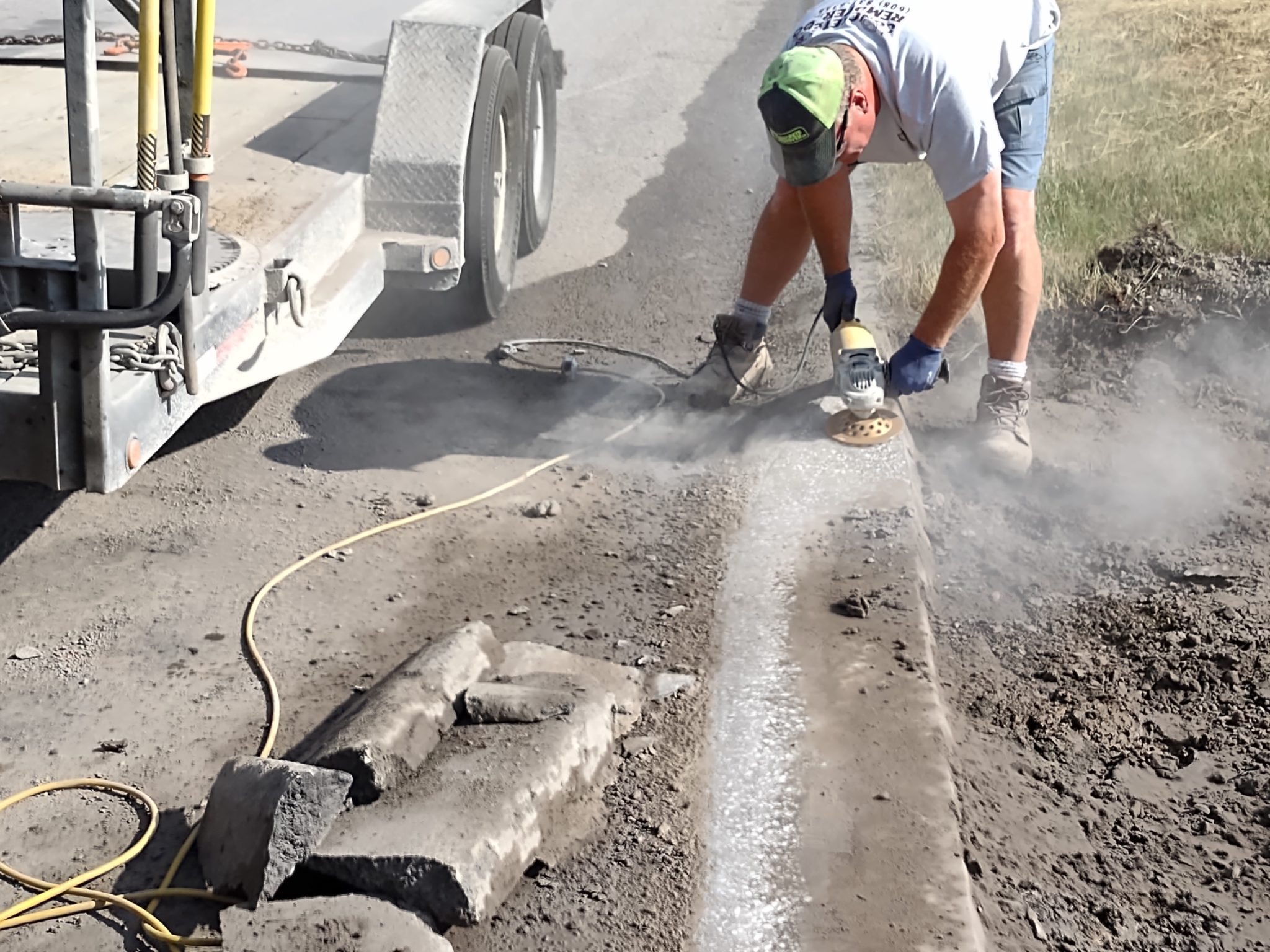 Curb Cutting The Concrete Remover